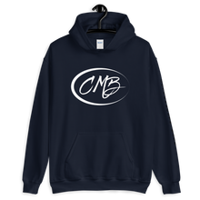 Load image into Gallery viewer, CMB HOODIE- cottonmouth bass left sleeve detail