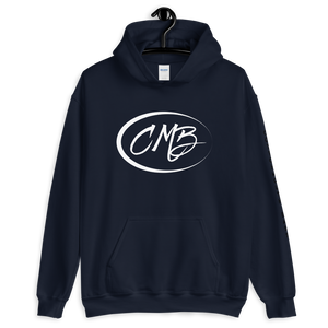CMB HOODIE- cottonmouth bass left sleeve detail