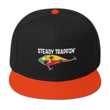 Load image into Gallery viewer, Steady Trappin&#39; Rasta Edition Flat Bill Snapback