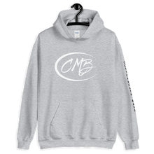 Load image into Gallery viewer, CMB HOODIE- cottonmouth bass left sleeve detail