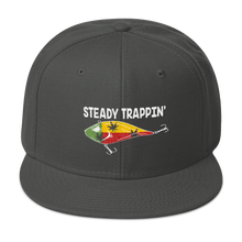 Load image into Gallery viewer, Steady Trappin&#39; Rasta Edition Flat Bill Snapback