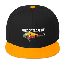 Load image into Gallery viewer, Steady Trappin&#39; Rasta Edition Flat Bill Snapback